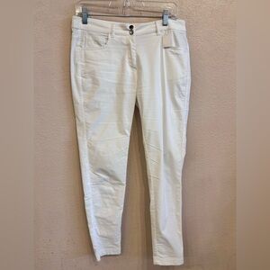 Anatomie Lightweight Cotton White Pants Size Medium
